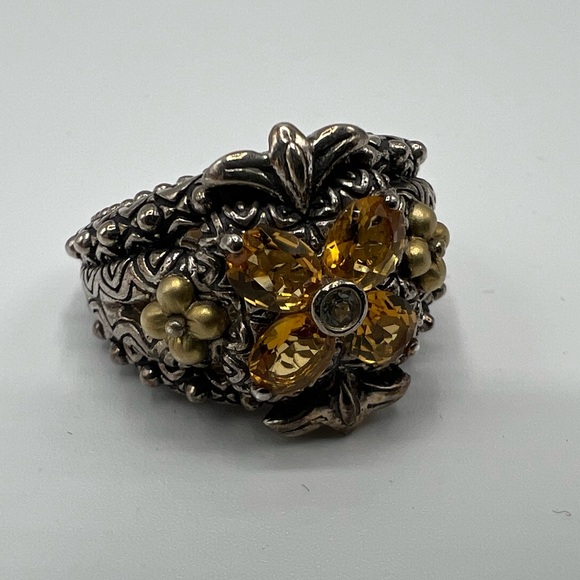 Barbara Bixby 925/18K Gold Ring - Picture 3 of 6